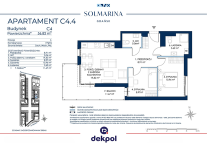 Mieszkanie w inwestycji: Sol Marina etap III