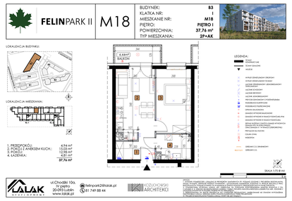Mieszkanie w inwestycji: Felin Park II etap 2