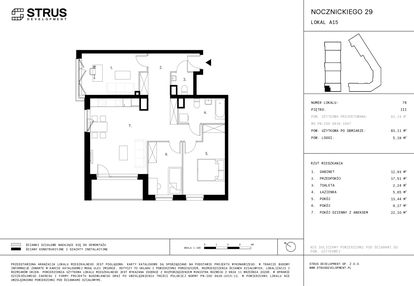 Mieszkanie w inwestycji: Nocznickiego 29 bud. A
