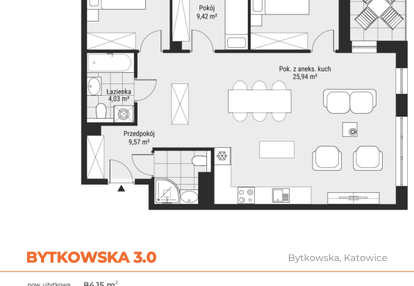 Mieszkanie w inwestycji: Bytkowska 3.0