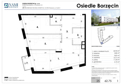 Mieszkanie w inwestycji: Osiedle Borzęcin