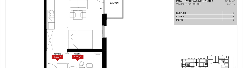 Mieszkanie w inwestycji: Atrium - Nowy Szczepin