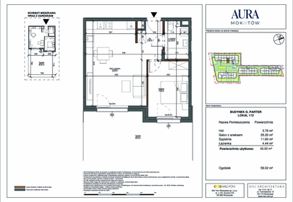 Mieszkanie w inwestycji: Aura Mokotów II