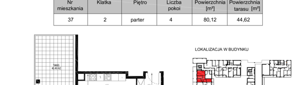 Mieszkanie w inwestycji: Krakowskie Tarasy etap V