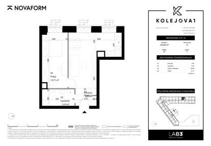 Mieszkanie w inwestycji: Kolejova 1