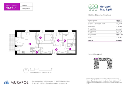 Mieszkanie w inwestycji: Murapol Trzy Lipki etap II