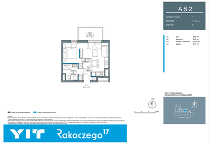 Mieszkanie w inwestycji: Rakoczego 17