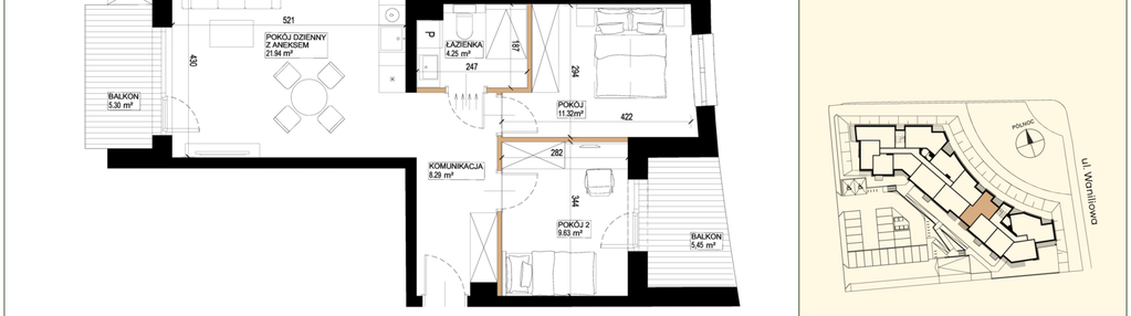 Mieszkanie w inwestycji: Waniliowa