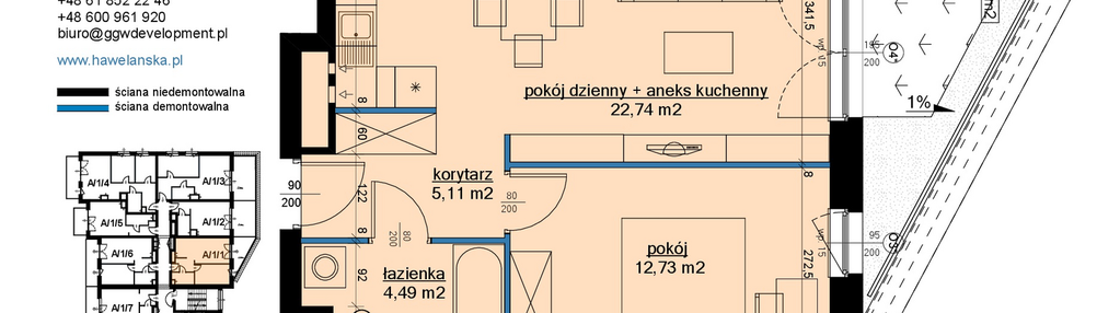 Mieszkanie w inwestycji: Osiedle Hawelańska etap III - bud. A
