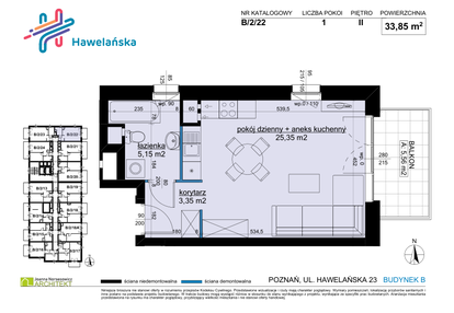 Mieszkanie w inwestycji: Osiedle Hawelańska etap III - bud. B