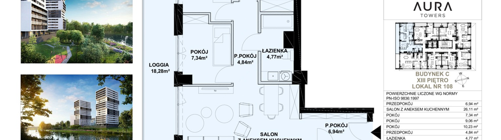 Mieszkanie w inwestycji: Aura Towers