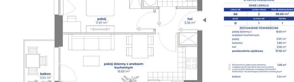 Mieszkanie w inwestycji: Osiedle Kołłątajówka