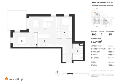 Mieszkanie w inwestycji: Koncertowa Dolina