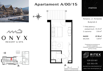Mieszkanie w inwestycji: Onyx Resort & Spa