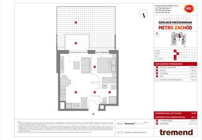 Mieszkanie w inwestycji: Dzielnica Mieszkaniowa Metro Zachód - etap 8.1