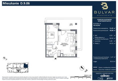 Mieszkanie w inwestycji: Bulvar Apartments - etap II