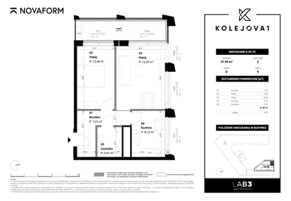 Mieszkanie w inwestycji: Kolejova 1