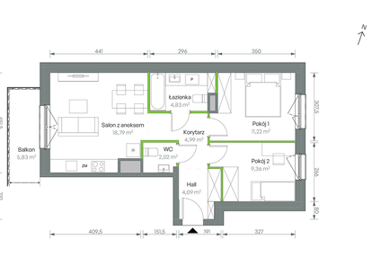 Mieszkanie w inwestycji: Oliwska Vita