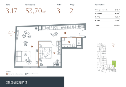 Mieszkanie w inwestycji: Starowiejska 3