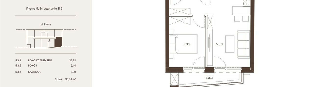 Mieszkanie w inwestycji: Piwna 21