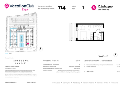 Mieszkanie w inwestycji: VacationClub Resort