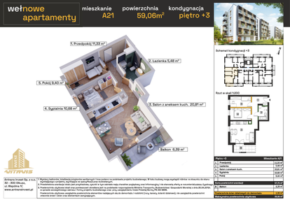 Mieszkanie w inwestycji: Osiedle Wełnowe Apartamenty