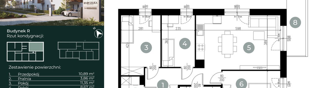 Mieszkanie w inwestycji: Korczaka Apartamenty