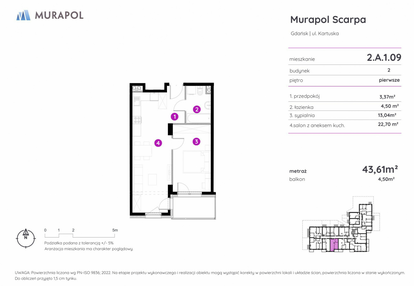 Mieszkanie w inwestycji: Murapol Scarpa