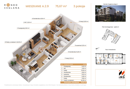 Mieszkanie w inwestycji: Rondo Ceglana etap II