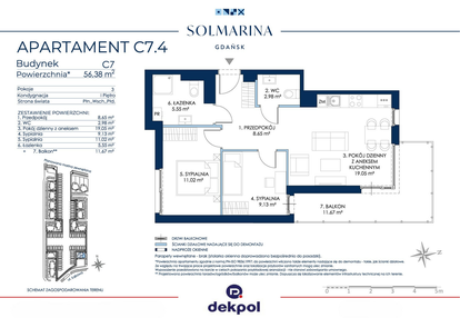 Mieszkanie w inwestycji: Sol Marina etap III