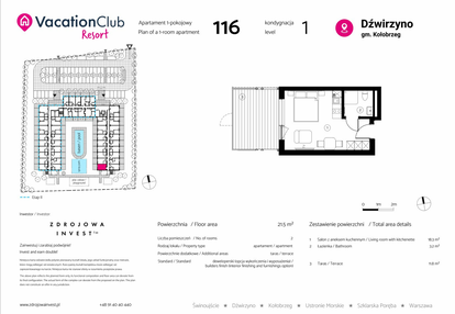 Mieszkanie w inwestycji: VacationClub Resort