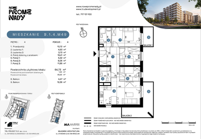 Mieszkanie w inwestycji: Nowe Promenady etap II