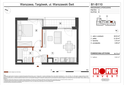 Mieszkanie w inwestycji: Warszawski Świt etap VIII