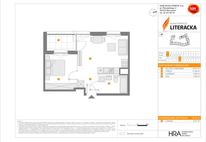 Mieszkanie w inwestycji: Apartamenty Literacka etap 2.2