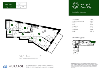 Mieszkanie w inwestycji: Murapol GreenCity bud. 2