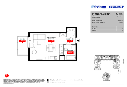 Mieszkanie w inwestycji: Osiedle Bociana 5