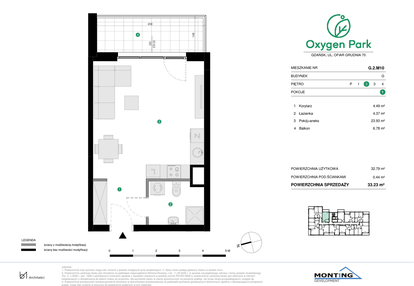 Mieszkanie w inwestycji: Oxygen Park etap III