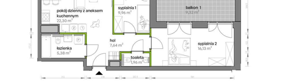 Mieszkanie w inwestycji: Ptasia Vita