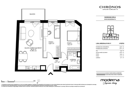 Mieszkanie w inwestycji: Chronos