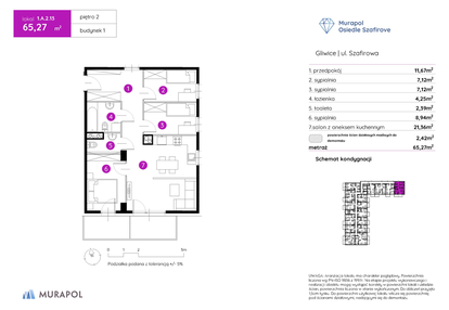 Mieszkanie w inwestycji: Murapol Osiedle Szafirove II
