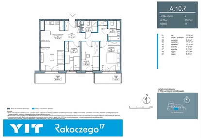 Mieszkanie w inwestycji: Rakoczego 17