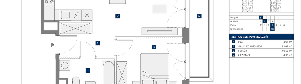Mieszkanie w inwestycji: Osiedle przy Wielickiej etap 1.2