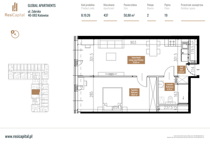 Mieszkanie w inwestycji: Global Apartments