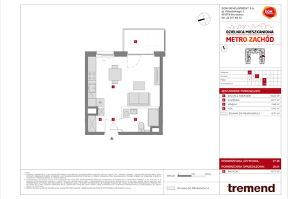 Mieszkanie w inwestycji: Dzielnica Mieszkaniowa Metro Zachód - etap 8.1