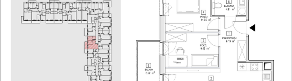 Mieszkanie w inwestycji: Naramowice Odnova II