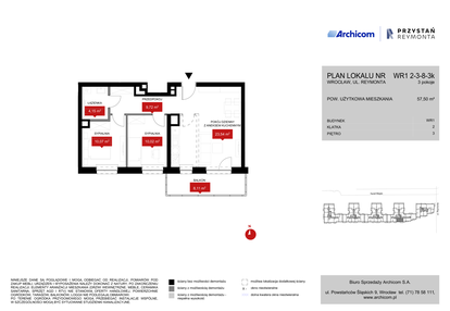 Mieszkanie w inwestycji: Przystań Reymonta