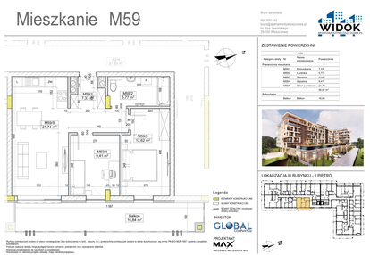 Mieszkanie w inwestycji: Apartamenty Widok Włoszczowa