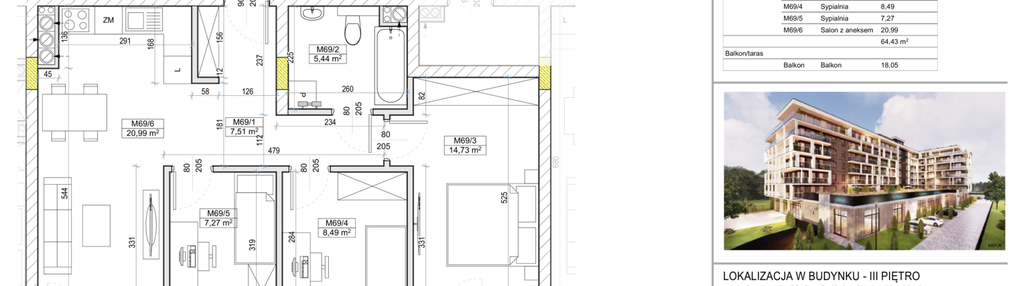 Mieszkanie w inwestycji: Apartamenty Widok Włoszczowa