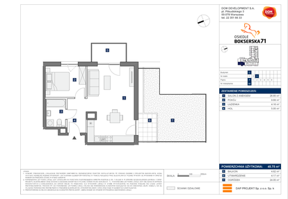 Mieszkanie w inwestycji: Osiedle Bokserska 71 Etap 2 Faza 2