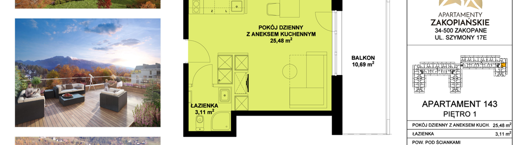 Mieszkanie w inwestycji: Apartamenty Zakopiańskie